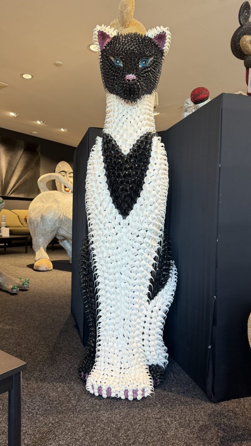 SKULPTUR Kristall Katzen 1/1 – Bild 2
